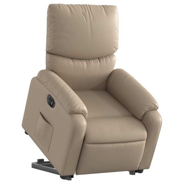 vidaXL Fauteuil inclinable &eacute;lectrique cappuccino similicuir