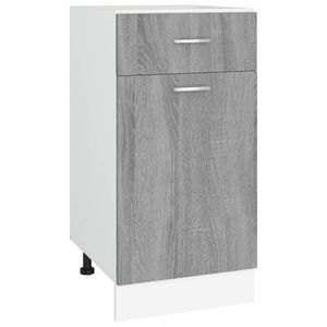 vidaXL Armoire à tiroirs inférieure "Lyon" Gris Sonoma 40 x 46 x 81,5 cm Bois d'ingénierie