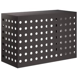 vidaXL Housse de climatiseur Noir 90 x 40 x 60 cm Acier