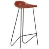 vidaXL Ensemble de bar 7 pcs Bois solide et cuir v&eacute;ritable