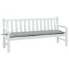 vidaXL Coussin de banc de jardin gris clair m&eacute;lang&eacute; 180x50x7 cm tissu