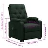 vidaXL Fauteuil Vert fonc&eacute; Tissu