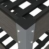 vidaXL Lit sur&eacute;lev&eacute; de jardin avec &eacute;tag&egrave;re Gris 100x50x75 cm WPC