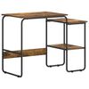 vidaXL Bureau avec rangement Ch&ecirc;ne fum&eacute; 100 x 50 x 75 cm