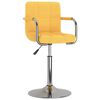 vidaXL Chaise de salle &agrave; manger Jaune Tissu