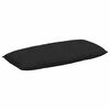 vidaXL Coussin de Dos Noir 120 x 50 cm Tissu en microfibre
