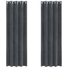 vidaXL Rideaux occultants 2 pc Gris clair 140 x 245 cm Velours