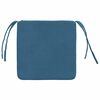 vidaXL Coussins de si&egrave;ge 4 pcs Bleu 40 x 40 x 3 cm Velours
