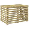 vidaXL Housse de climatiseur 90 x 58 x 60 cm Bois de pin impr&eacute;gn&eacute;