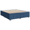 vidaXL Sommier &agrave; lattes de lit avec matelas Bleu 180x200 cm Tissu