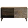 vidaXL Table basse gris clair 80x50x40 cm bois de manguier massif
