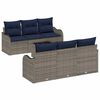 vidaXL Ensemble de canap&eacute; de jardin Gris 55 x 55 x 37 cm polyrotin