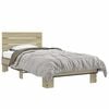 vidaXL Cadre de lit sans matelas ch&ecirc;ne sonoma 75x190 cm