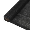 vidaXL Filet brise-vue PEHD 2 x 25 m Noir