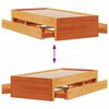 vidaXL Cadre de lit sans matelas avec tiroirs 90x190 cm bois de pin