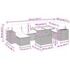 vidaXL Salon de jardin avec coussins 8 pcs beige r&eacute;sine tress&eacute;e