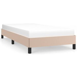 vidaXL Cadre de lit sans matelas cappuccino 100x200 cm similicuir