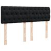 VidaXL Cadre de lit ottoman avec matelas noir 140x200 cm velours