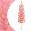 vidaXL Arbre de No&euml;l artificiel slim 150 cm 150 LED Blanc chaud