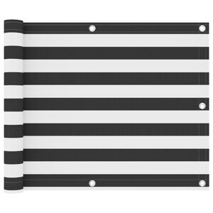 vidaXL &Eacute;cran de balcon Anthracite et blanc 75x300 cm Tissu Oxford