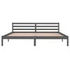 vidaXL Cadre de lit sans matelas bois massif de pin 200x200 cm gris