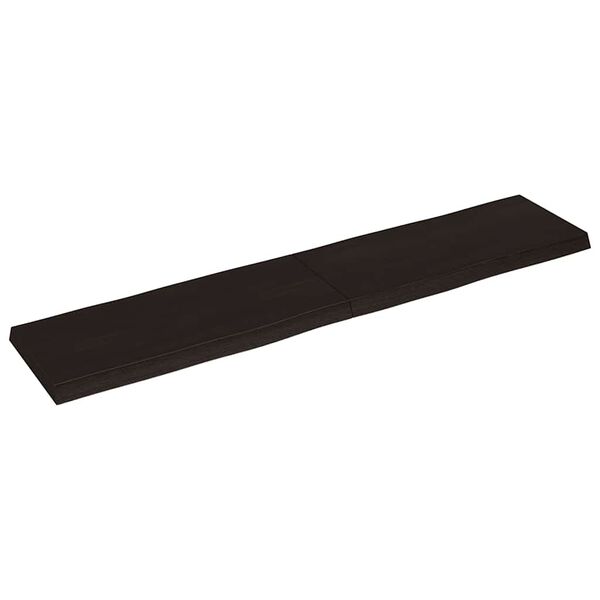vidaXL Dessus de table bois massif trait&eacute; bordure assortie
