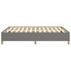 vidaXL Cadre de lit sans matelas gris fonc&eacute; 140x190 cm tissu