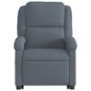 vidaXL Fauteuil de massage inclinable Gris fonc&eacute; Velours