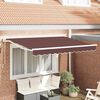 vidaXL Auvent R&eacute;tractable Marron 350 x 200 cm Polyester et m&eacute;tal