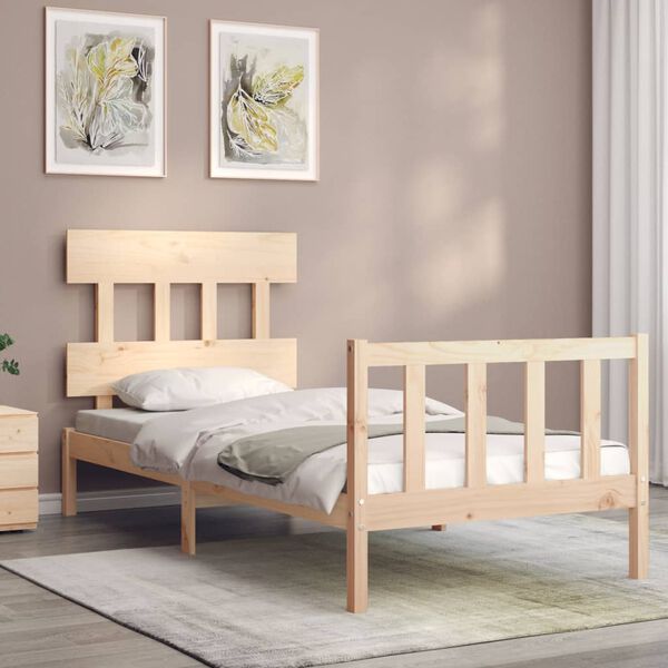 vidaXL Cadre de lit sans matelas 100x200 cm bois massif de pin