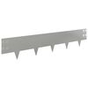 vidaXL Bordure de Pelouse 20 pcs 100 x 20 cm Acier Argent&eacute;