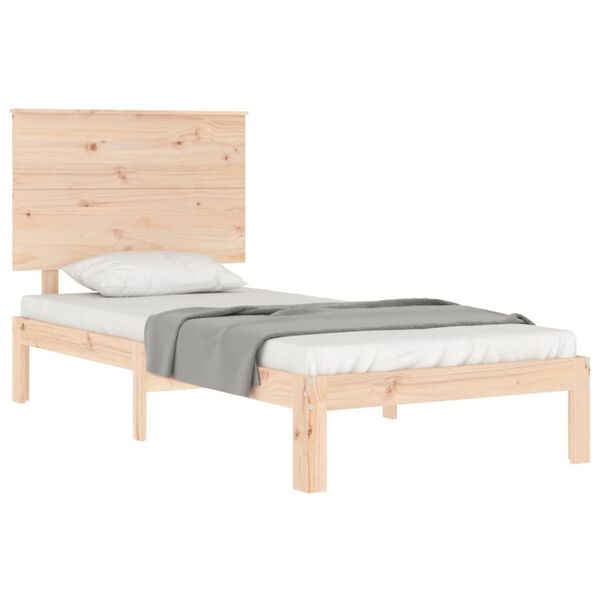 vidaXL Cadre de lit sans matelas bois de pin massif