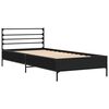 vidaXL Cadre de lit sans matelas noir 90x200 cm