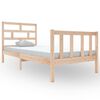 vidaXL Cadre de lit sans matelas bois massif 90x200 cm