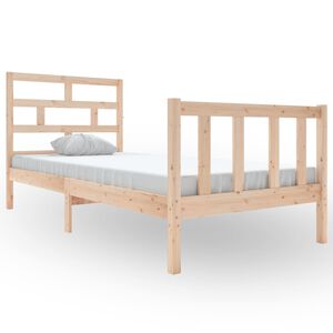 vidaXL Cadre de lit sans matelas bois massif 90x200 cm