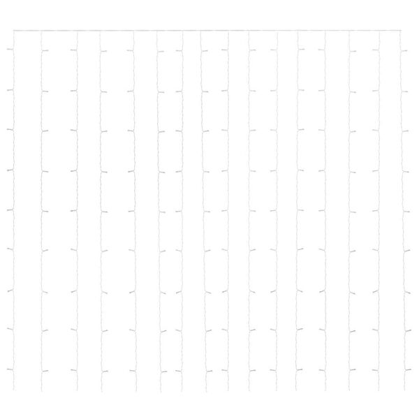 vidaXL Rideaux lumineux &agrave; LED 3x3 m 300 LED Bleu 8 fonctions