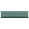vidaXL Coussin de Dos Vert Mer 200 x 50 cm Tissu en velours c&ocirc;tel&eacute;