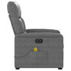 vidaXL Fauteuil inclinable de massage &eacute;lectrique gris fonc&eacute;
