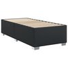 vidaXL Sommier à lattes de lit avec matelas Noir 90x200 cm Similicuir
