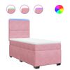 vidaXL Sommier &agrave; lattes de lit et matelas Rose 80x200 cm Velours