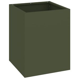 vidaXL Cache-pot de jardin Vert olive 32 x 32 x 40 cm