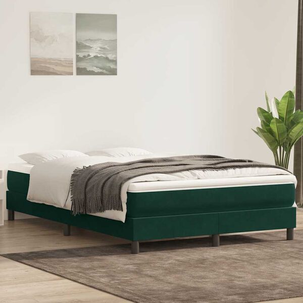 vidaXL Sommier &agrave; lattes de lit sans matelas 160x210 cm velours