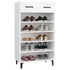 vidaXL Armoire à chaussures Blanc 60x35x105 cm Bois d'ingénierie