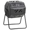 vidaXL Bac &agrave; compost de jardin Noir 73x64x95 cm 160 L