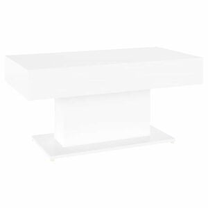 vidaXL Table basse blanc 96x50x45 cm bois d'ing&eacute;nierie