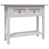 vidaXL Table console Gamme Corona Pin mexicain Gris 90x34,5x73 cm