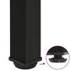 vidaXL Pieds de table basse 4 pi&egrave;ces Noir 42-44 cm Acier