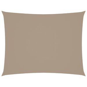 vidaXL Voile de parasol Tissu Oxford rectangulaire 2x3,5 m Taupe