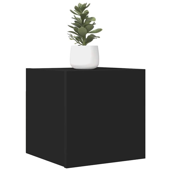 vidaXL Meubles TV muraux 2 pcs Noir 30,5x30x30 cm