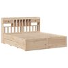 vidaXL Lit biblioth&egrave;que sans matelas 180x200 cm bois massif de pin